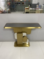 Console de mobilier de salon moderne tables console en métal de luxe