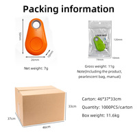 Localisateur de clé Tracker sans fil chien animal de compagnie chat GPS Tracker dispositif Anti-perte étanche Mini Finder positionnement pour portefeuille
