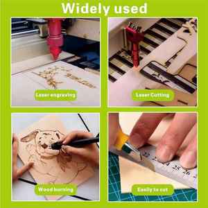 Fogli di Compensato di Noce 1/8 di Pollice, Legno Sottile 12x12 Pollici, Compensato da 3mm per Taglio Laser/CNC, Incisione e <span class=keywords><strong>Pittura</strong></span> - Product Image 5