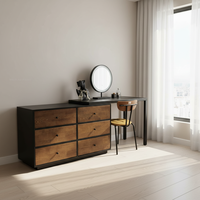 Coiffeuse de luxe vintage européenne avec miroir éclairé, caractéristiques amovibles et design réglable pour chambre et salle de bain