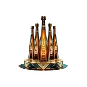 Etiqueta Adhesiva Luminosa LED Personalizada para Botellas de Vidrio, Impermeable, Estilo Art Deco, para Decoración de Fiestas y Discotecas - Product Image 2