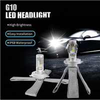 Jxaurore — kit de conversion G10 de 2ème génération, phares de voiture sans ventilateur, H8, H9, 9004, 9005, 9006, haute qualité