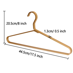Premium oro opaco <span class=keywords><strong>in</strong></span> alluminio appendiabiti <span class=keywords><strong>in</strong></span> <span class=keywords><strong>metallo</strong></span> giacca appendiabiti pesante appendiabiti per giacca pantaloni <span class=keywords><strong>guardaroba</strong></span> - Product Image 3