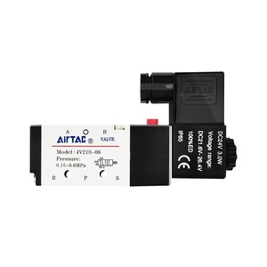 AIRTAC 4V230E-08 4V230P-08 4V310-08 4V320-08 4V300 Serie de piezas neumáticas: Filtro de bobina para medio de trabajo de aire de solenoide - Product Image 1