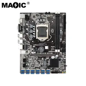 B75 Motherboard 12 PCIE Ke USB, Motherboard G530 G540 G1610 CPU Acak LGA1155 Mcata Mendukung 2XDDR3 B75 12USB