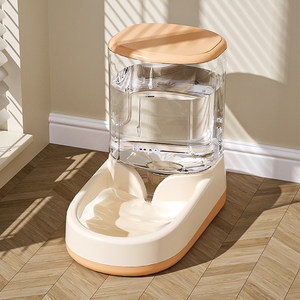 Pet Water Fountain Automatic <b>Cat</b> Dog <b>Feeder</b> No Electricity Required Encourage Drinking Rounded Shape - Product Image 1