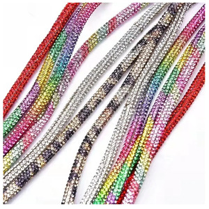 OEM <span class=keywords><strong>Rhinestone</strong></span> tùy chỉnh dây rút tinh thể dây quần short trang trí Vòng trang sức <span class=keywords><strong>Rhinestone</strong></span> dây với lời khuyên dây rút - Product Image 2
