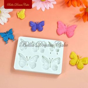 <b>Mini</b> Butterfly Design Ceramic 3D Fondant Chocolate Nozzle DIY Clay Model Wedding Cake Decorating <b>Tools</b> Kitchen Bakeware <b>Kit</b> 2 - Product Image 3