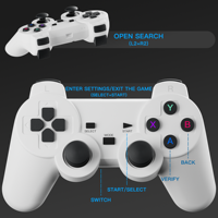 Projecteur de Jeu 720P avec 20000 Jeux Intégrés, Projecteur Portable 120 ANSI avec Jeux, Fonctionnalités WiFi 6 et Bluetooth, Console de Jeu