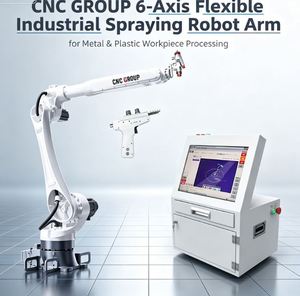 Bras de robot de pulvérisation industriel flexible à 6 axes, robot de peinture CNC GROUP pour le traitement des pièces en métal et en plastique - Product Image 1