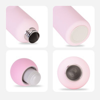 Bouteille d'eau isotherme personnalisée avec logo, toucher doux, gourde sous vide, vente en gros, minimaliste, anti-fuite, gobelet à café portable, cadeau esthétique