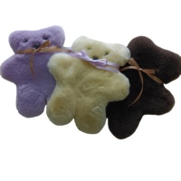 Ours en peluche doux et plat personnalisés, en peau de mouton australienne, en fourrure de mouton véritable, jouets pour enfants et bébés