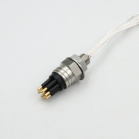 Connecteur sous-marin circulaire miniature 8P pour câble de traction personnalisé de robot océanique MCBH8M, pour un sous-marin de haute mer