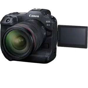 新的E-EOS R3无反光镜相机 + 射频24 70毫米镜头 + 64GB sd卡 + 过滤器套件 + D外壳 + 柔性三脚架