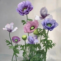 Grandes roses artificielles en mousse, très demandées, pour décorations de mariage, de vitrines et de chemins, idéales pour Noël et Halloween