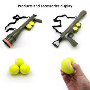 Lanciatore automatico di plastica per cani con pistola da Tennis per animali domestici attrezzature per allenamento all'aperto per agilità giocattolo per gatti e cani - Product Image 4