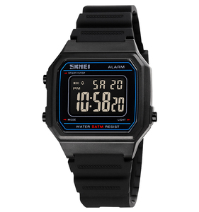 SKMEI 1698 Chất Lượng Tốt Vuông <span class=keywords><strong>LED</strong></span> Đồng Hồ Đeo Tay Sáng Phong Cách PU Ban Nhạc Không Thấm Nước Đồng Hồ Kỹ Thuật Số - Product Image 2