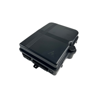 Caja de Distribución de Fibra Óptica Negra de 24 Núcleos, IP65 Impermeable, ABS, Caja de Terminación FTTH, Caja de Empalme NAP CTO ODP ODB FAT