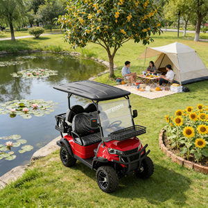Chariot de golf électrique 4x4 tendance 2026 avec auvent et ceinture de sécurité, certifié CE, 3-4 places, 30-50 km/h - Product Image 1