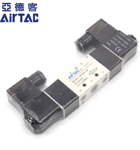 Válvula Direccional Neumática Industrial Original AirTAC 4V21008A AC220V de 5/2 Vías con Solenoide Simple, 1 Año de Garantía, Hecho en China - Product Image 1
