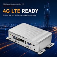 Mini PC Industriel I3 I5 I7 Ultra CPU DDR4 Double LAN 6 Ports COM RS232/RS422/RS485 Réveil par LAN Démarrage PXE Nouveaux Terminaux en Libre-Service