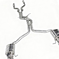 Knalpot Performa Tinggi RVE Audi RS4/RS5 B8.5 4.2L 2012-2016 Pipa SS304 Muffler Racing Sport Sistem Knalpot Valvetronic