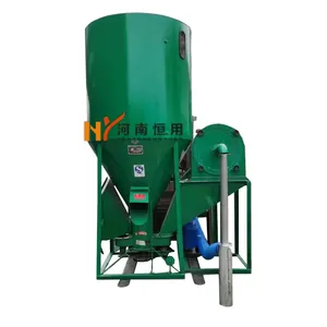 High quality poultry feed grinder and mixer supplier/combined animal feed crusher and mixer