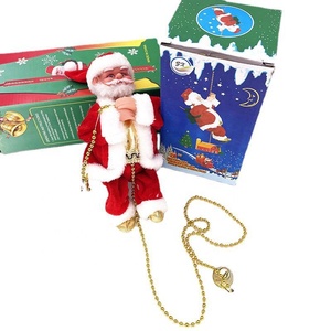 Regalo di natale rosso musica elettrica Crawling perline Santa Claus giocattoli per bambini elettrico nonno - Product Image 4