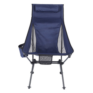 Silla de Camping Plegable Portátil con Respaldo Alto y Bolsillos Laterales para Camping, Senderismo y Excursionismo al Mejor Precio - Product Image 3