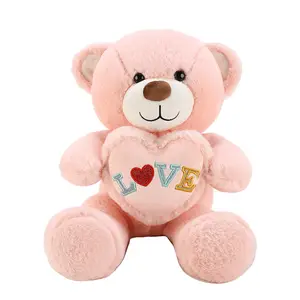 Te amo oso de peluche fabricante de juguetes oso de peluche con corazón almohada de felpa