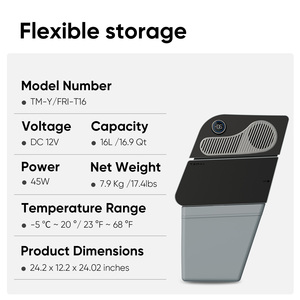 Congélateur pour Tesla Model Y, congélateur de coffre, design sportif, réfrigérateur de camping, compresseur en plastique, réfrigérateur <span class=keywords><strong>12V</strong></span> Volta - Product Image 4