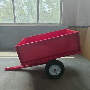 Remorque utilitaire de jardin personnalisable OEM ATV/UTV remorquage derrière le chariot à benne basculante avec structure de plate-forme latérale amovible - Product Image 2