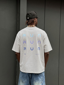 เสื้อยืดวิ่ง รุ่นซัมเมอร์ 2026 แฟชั่นสตรีทแบรนด์ ลายพิมพ์ไล่เฉดสี ตัวอักษรพิมพ์ลาย แขนสั้น รับสั่งทำพิเศษ - Product Image 2