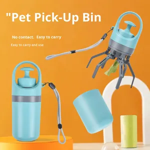 Sıfır Temaslı Evcil Hayvan Dışkı Toplayıcı Köpek Açık Hava Taşınabilir Altı Pençeli Toplayıcı Poşet Dağıtıcı - Product Image 1