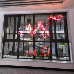 Pantalla LED Transparente para Publicidad en Vallas de Vidrio, Ultraligera, de Instalación Rápida, Pantalla LED Transparente para Exteriores, Tipo Cortina de Piso Grande - Product Image 3