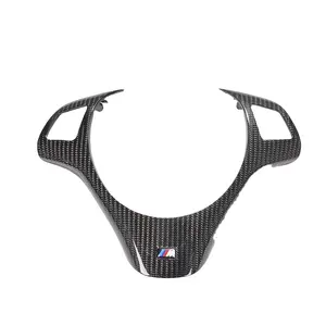 Housse de volant en fibre de carbone sèche de style remplacement pour BMW série 3 E92 E93 2006-2013