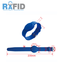Disesuaikan pelacakan anak-anak rabid memakai silikon lembut RFID Gelang gelang NFC