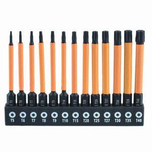 Star-Shaped Screwdriver Bits T5 T40 Phosphated S2 Steel Hexagon Head Electronics Repair 75mm 100mm 150mm Set - Product Image 1