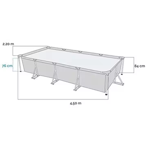 <span class=keywords><strong>Intex</strong></span> 28274 Premium PVC sobre el suelo <span class=keywords><strong>Piscina</strong></span> 12FT x 30IN Marco de <span class=keywords><strong>prisma</strong></span> Acero redondo <span class=keywords><strong>Piscina</strong></span> - Product Image 2