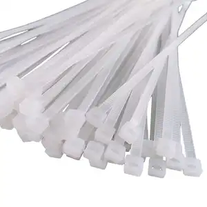 7.6*400mm 120LBS kendinden kilitleme naylon Zip bağları elastik kablo bağları plastik farklı boyutları kravat kablosu