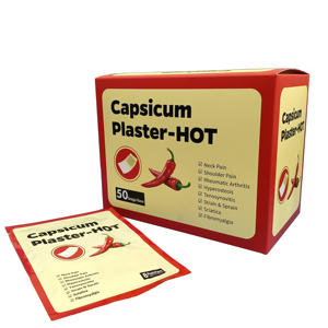 唐辛子湿布 ホットチャイニーズ鎮痛パッチ 首、肩、腰、脚の健康用 - 5年間有効 - Product Image 1