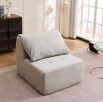 Modernes Einzel-Sofa Quadratisch Synthetischer Stoff Schaumstoffgefüllt Anpassbares Komprimiertes Sofa für Wohnzimmer