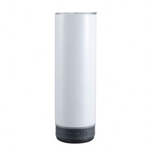Gobelet droit vierge pour sublimation, 20 oz, en acier inoxydable, isotherme sous vide, avec haut-parleur intelligent sans fil et poignées en plastique - Product Image 3