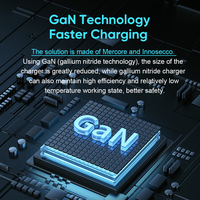 Chargeurs de téléphone GaN 65W Miccell en gros avec ports de charge rapide PD QC, chargeur mural USB Type-C universel pour téléphones mobiles