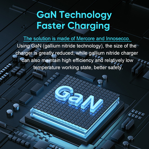 Chargeurs de téléphone GaN 65W Miccell en gros avec ports de charge rapide PD QC, <span class=keywords><strong>chargeur</strong></span> mural USB Type-C universel pour téléphones mobiles - Product Image 4