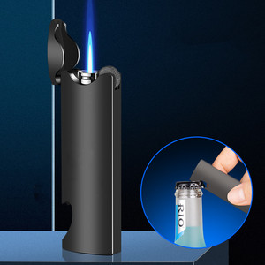 Allume-cigare au <span class=keywords><strong>butane</strong></span> design, torche à cigare étanche au vent, allume-cigare fin avec ouvre-<span class=keywords><strong>bouteille</strong></span> - Product Image 1