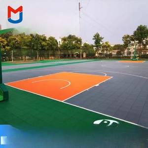 2023 novíssimo 20x25 personalizado quadra de basquete antiderrapante barato telhas de assoalho de esportes - Product Image 2