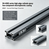Revêtement électrophoretique cathodique bicomposant gris SH-450G avec une couverture des bords supérieure
