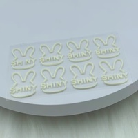 Patchs en toile colorés en PVC caoutchouc 3D à coudre, avec logo personnalisé, lettres anglaises, fleurs, cœurs, alphabet, pour vêtements et chapeaux, vente en gros
