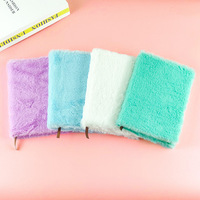 Ensemble de carnets en peluche A5 avec stylo, papeterie, cadeau transfrontalier et prix, carnet de notes moelleux